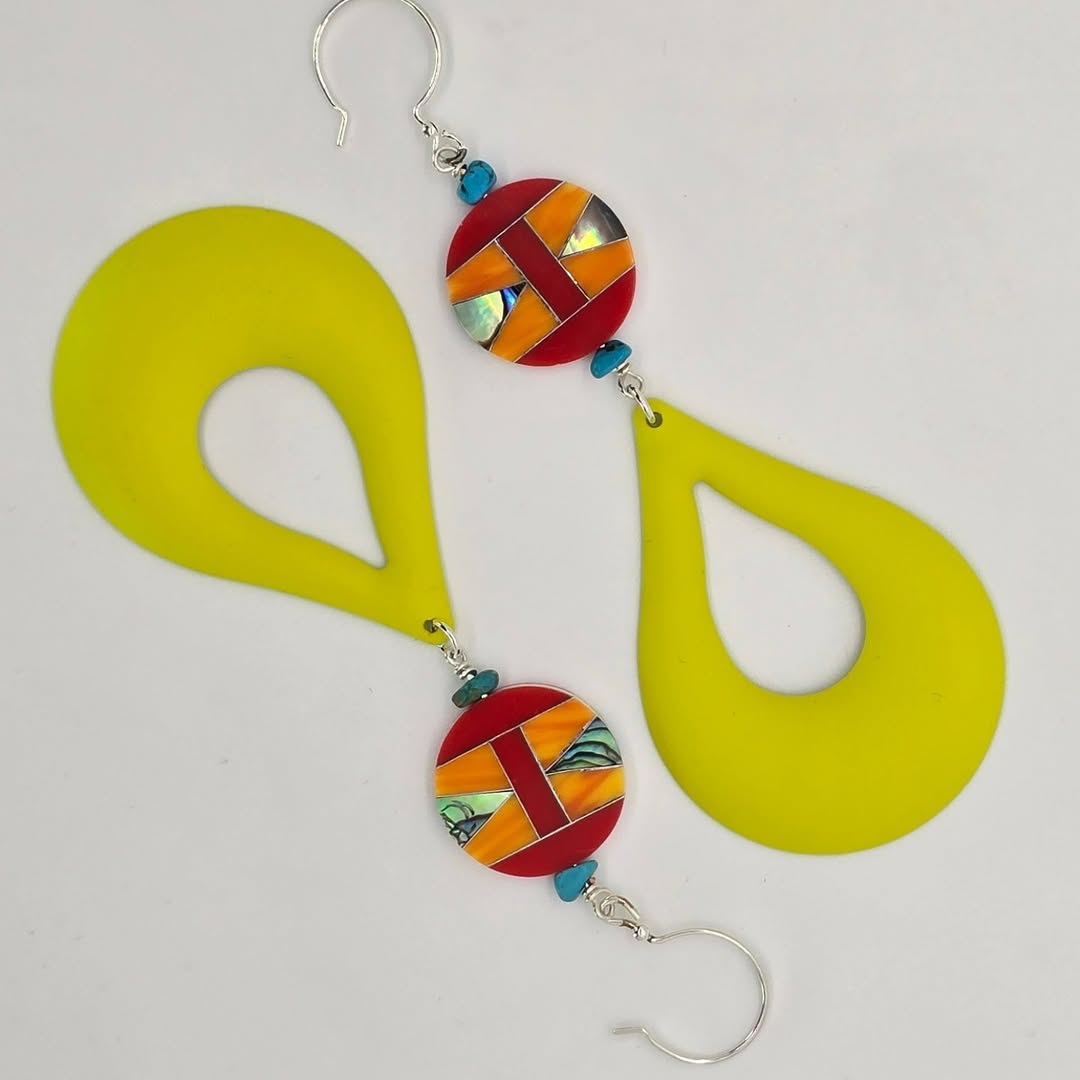 Sunset Drip Hoops Thumbnail 2