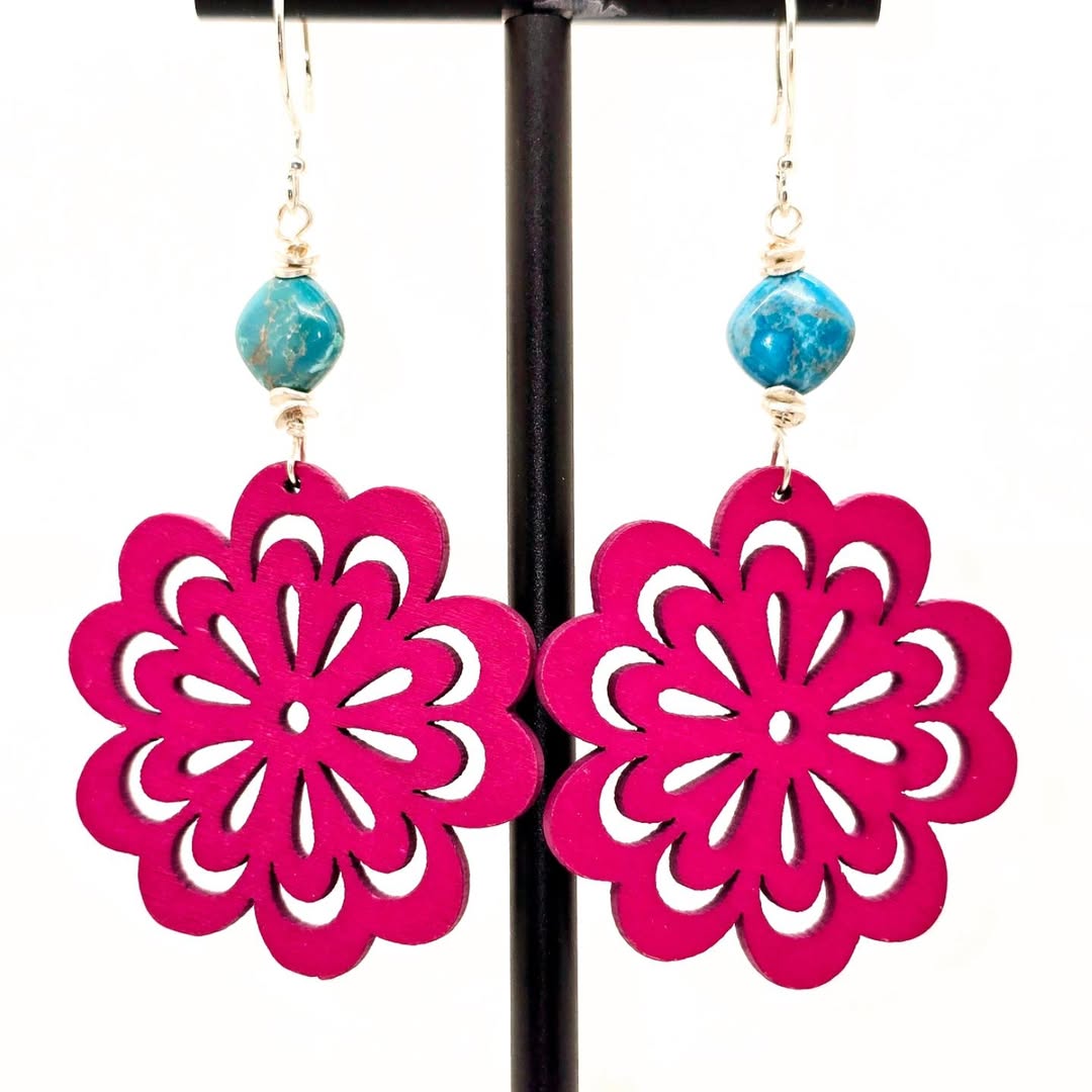 Pink Blossoms Earrings